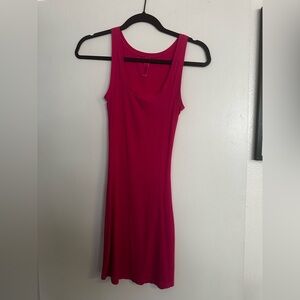 Elegant Pink Sleeveless Dress